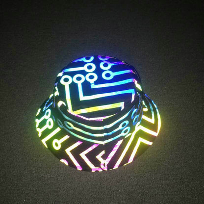 Buycenter Colorful Reflective Bucket Hat - Sunshade for Summer Style - Buy Center