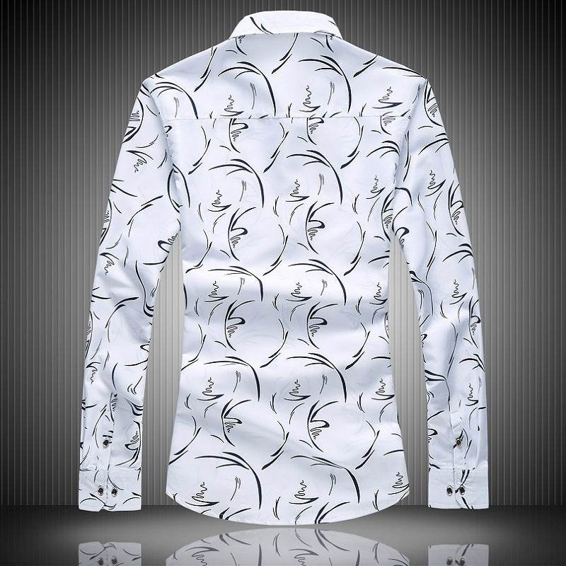 Buycenter Plus Size Floral Long-Sleeved Casual Shirt - Urban Style - Buy Center