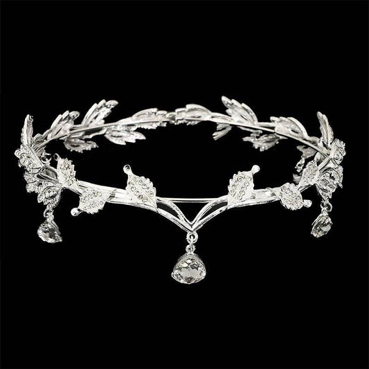 Elegant Rhinestone Hair Accessories - Forehead Crown for Weddings & Events - Buy Center