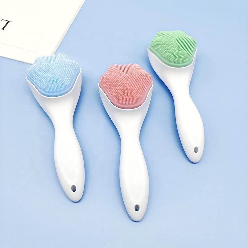 Handheld Silicone Face Scrubber - Gentle Exfoliator for Sensitive Skin - Buy Center