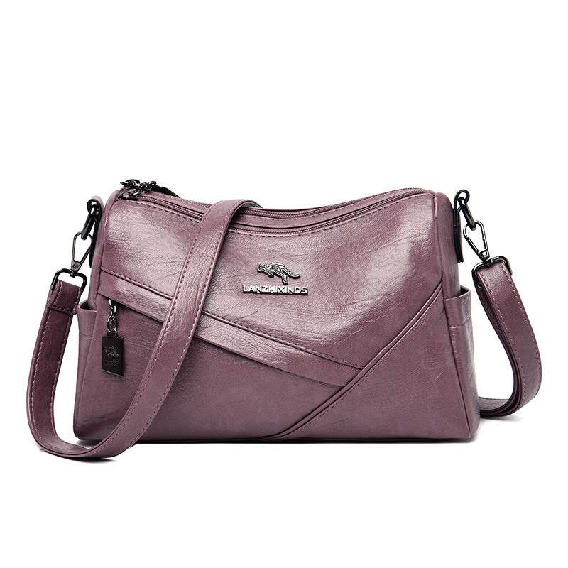 Stylish Soft Leather Crossbody Bag - Trendy Large Capacity 2025 - Buy Center