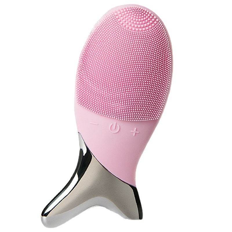 Electric Facial Cleansing Brush - Silicone Gel Inductive Massager, 4 Modes - Buy Center