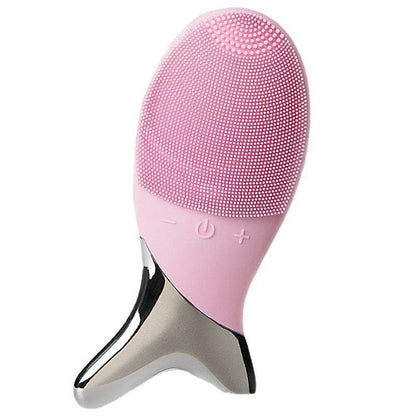 Electric Facial Cleansing Brush - Silicone Gel Inductive Massager, 4 Modes - Buy Center