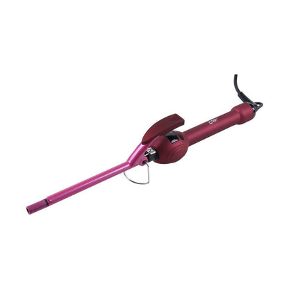 Ultra-Fine LCD Hair Curler Iron - 35W Fast Heating, Wine Red Design - Buy Center