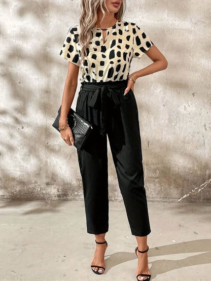 Autumn Women's Bat Wing Sleeve Top & Solid Color Trousers Set - Buy Center