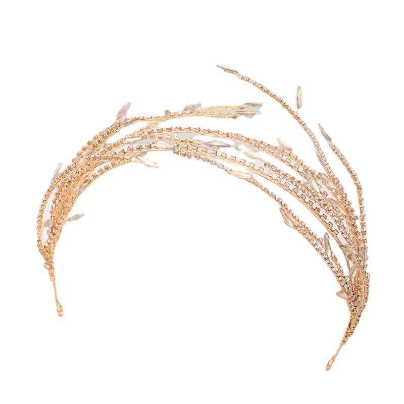 Elegant Golden Alloy Double Mesh Headband - Fashion-Forward Hair Accessory - Buy Center