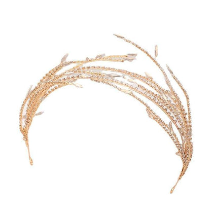 Elegant Golden Alloy Double Mesh Headband - Fashion-Forward Hair Accessory - Buy Center
