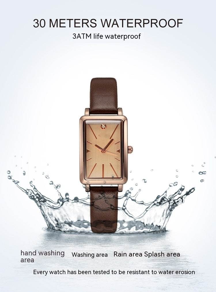 Retro Square Plate Women's Watch - Trendy Bracelet in 5 Stylish Colors - Buy Center