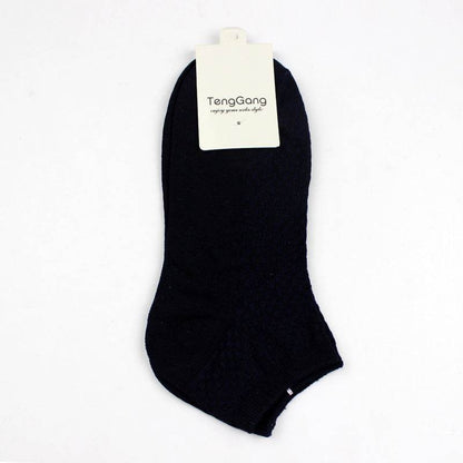 Casual Men's Bamboo Fiber Low Cut Socks - Eco-Friendly Comfort for All Seasons - Buy Center