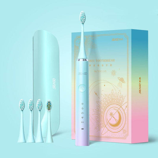 Fully Automatic Electric Toothbrush - 5 Gears & 4 Brush Heads for Optimal Clean - Buy Center