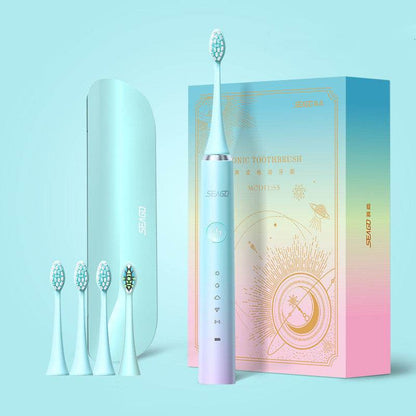 Fully Automatic Electric Toothbrush - 5 Gears & 4 Brush Heads for Optimal Clean - Buy Center