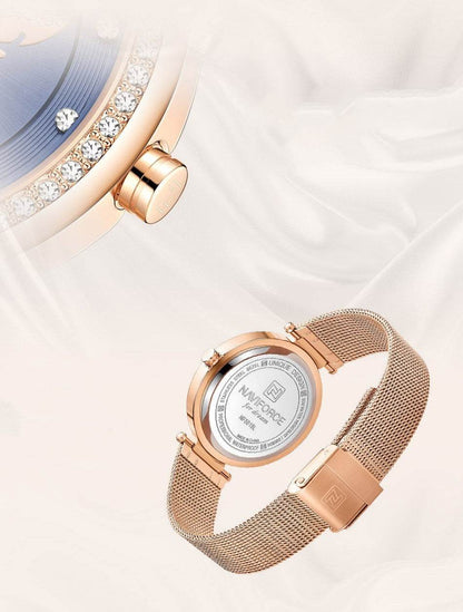 Elegant Women's Stainless Steel Fashion Watch - Chic Round Design 2025 - Buy Center