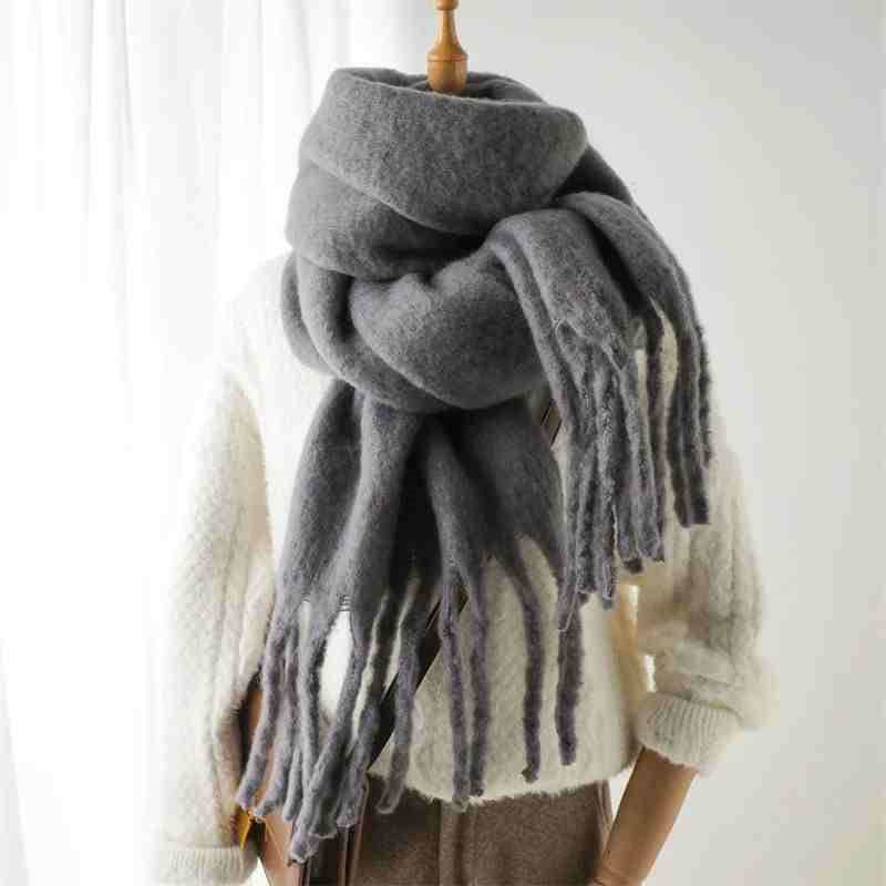 Women's Cashmere Winter Scarf - Soft Terylene Wrap for Cold Weather Style - Buy Center
