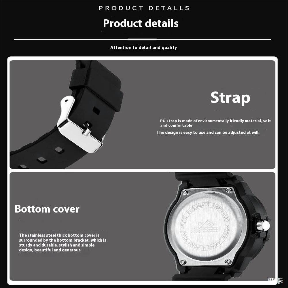 Men's Sports Luminous Quartz Watch - Stylish, Durable, 5-Year Warranty - Buy Center