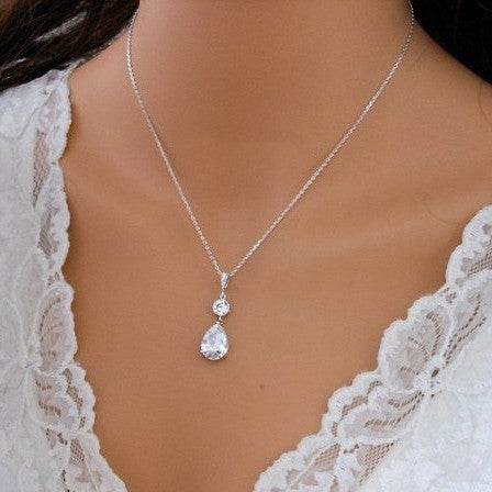 Buycenter Minimalistic Water Drops Jewelry Set - Necklace & Earrings - Buy Center
