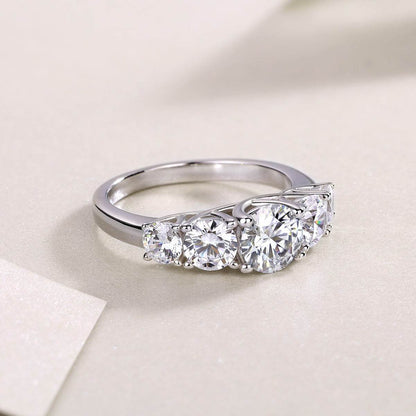 Buy Center Luxury Moissanite Diamond Rings - 925 Silver Jewelry Collection - Buy Center
