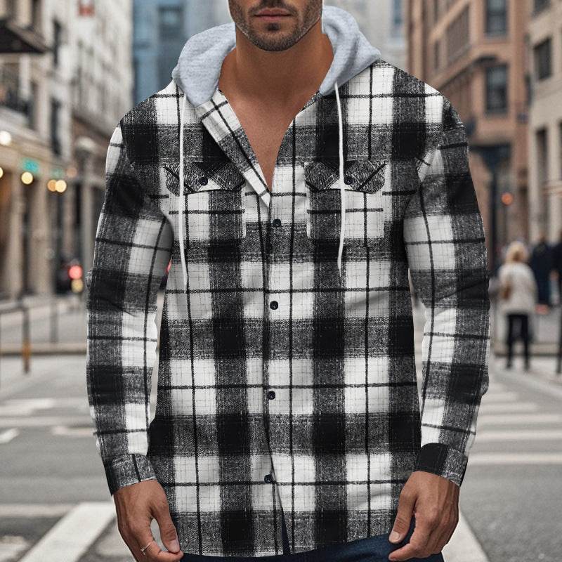 Buycenter Men's Plaid Shirt - Retro Fashion for Autumn & Winter 2025 - Buy Center