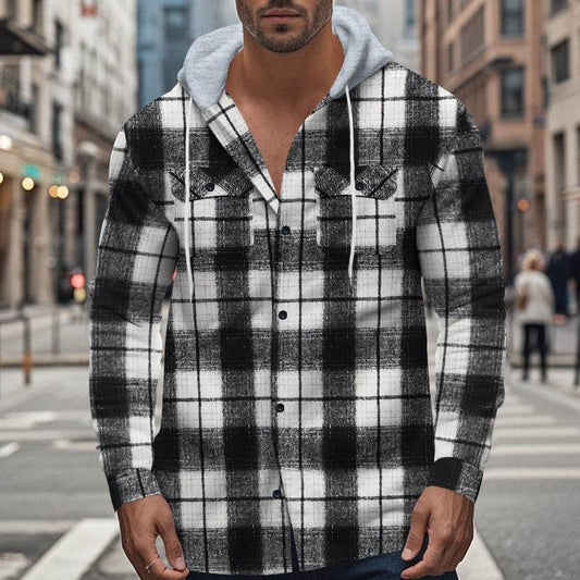 Buycenter Men's Plaid Shirt - Retro Fashion for Autumn & Winter 2025 - Buy Center