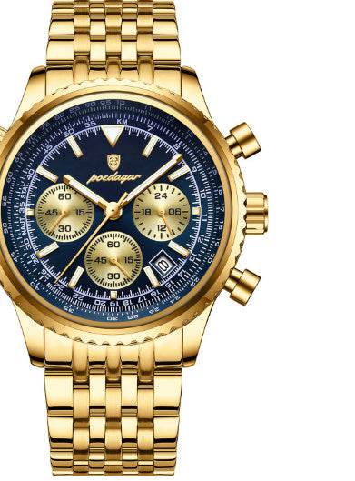 Men's Waterproof Luminous Quartz Watch - Multi-Function & Stylish Design - Buy Center