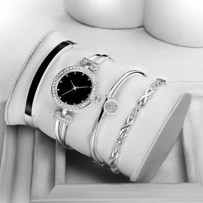 Buy Center Women's Fashion Quartz Watch Set - Elegant Bracelet Style - Buy Center