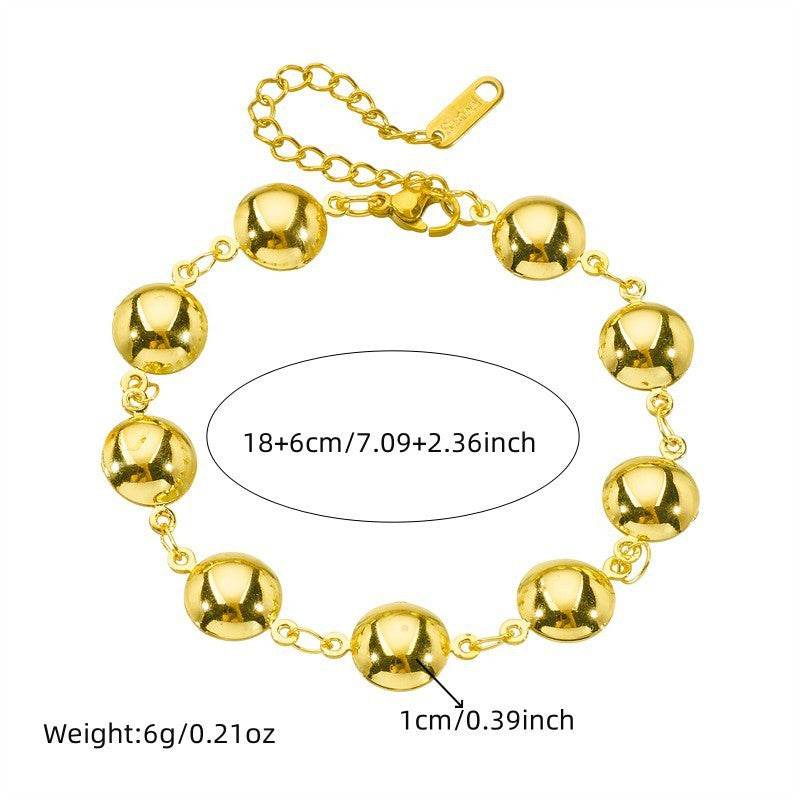 Buy Center Simple Punk Oval Water Drop Bracelet - Geometric Design for Women - Buy Center