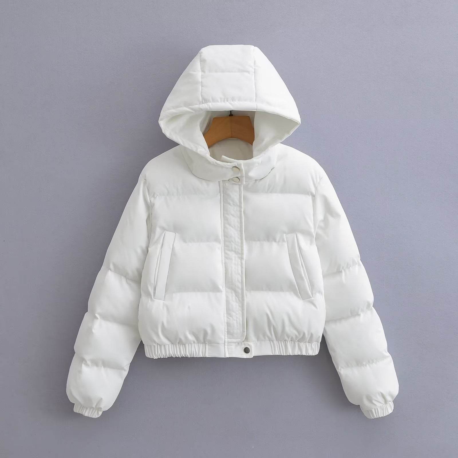 Retro Loose Casual Hooded Jacket - Women's Padded Fashion Coat 2025 - Buy Center