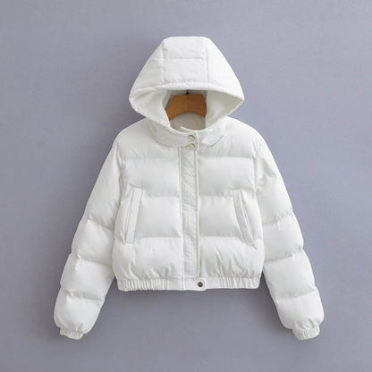 Retro Loose Casual Hooded Jacket - Women's Padded Fashion Coat 2025 - Buy Center