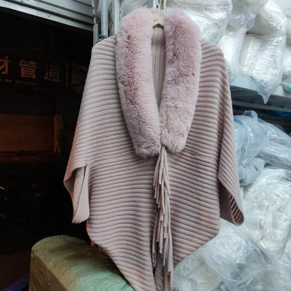 Fashion Personalized Knitted Cardigan Coat - Luxurious Warm Cashmere Wrap - Buy Center