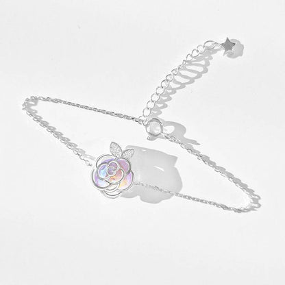 Camellia Flower Necklace & Bracelet Set - Elegant Bridal Jewelry 2025 - Buy Center