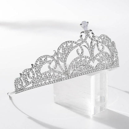 Adjustable Zircon Crown - High-End 925 Silver Bridal Jewelry for Elegance - Buy Center