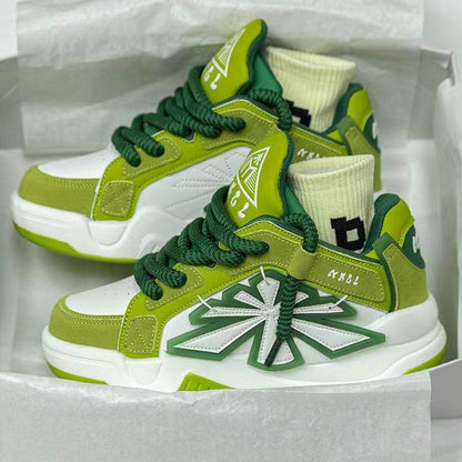 Niche Korean Style Daddy Shoes - Trendy Thick Bottom Casual Vulcanize Footwear - Buy Center