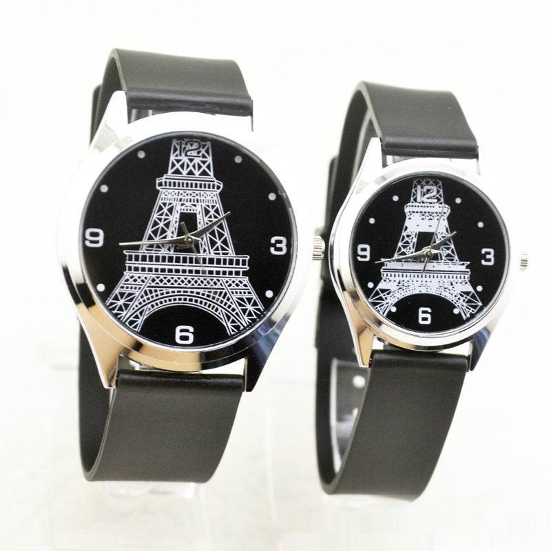 Paris Tower Couple Watches - Stylish Set for Men & Women, Durable Design - Buy Center