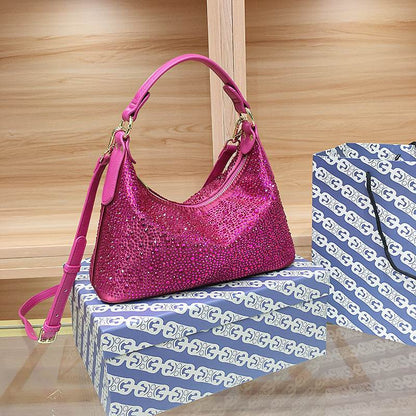 Stylish Rhinestone Tote - Large Capacity Dinner Clutch Bag for Women - Buy Center