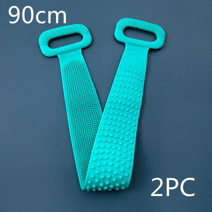 Premium Bath Towel Silicone Rubbing Back Towel - Double-Sided Comfort - Buy Center