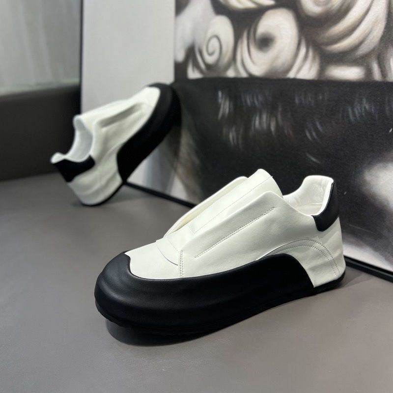 Genuine Leather Slip-On Casual Running Shoes - Breathable & Stylish Comfort - Buy Center