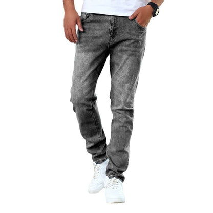 Buycenter Men's Gray Stretch Skinny Jeans - Korean Style Trousers - Buy Center
