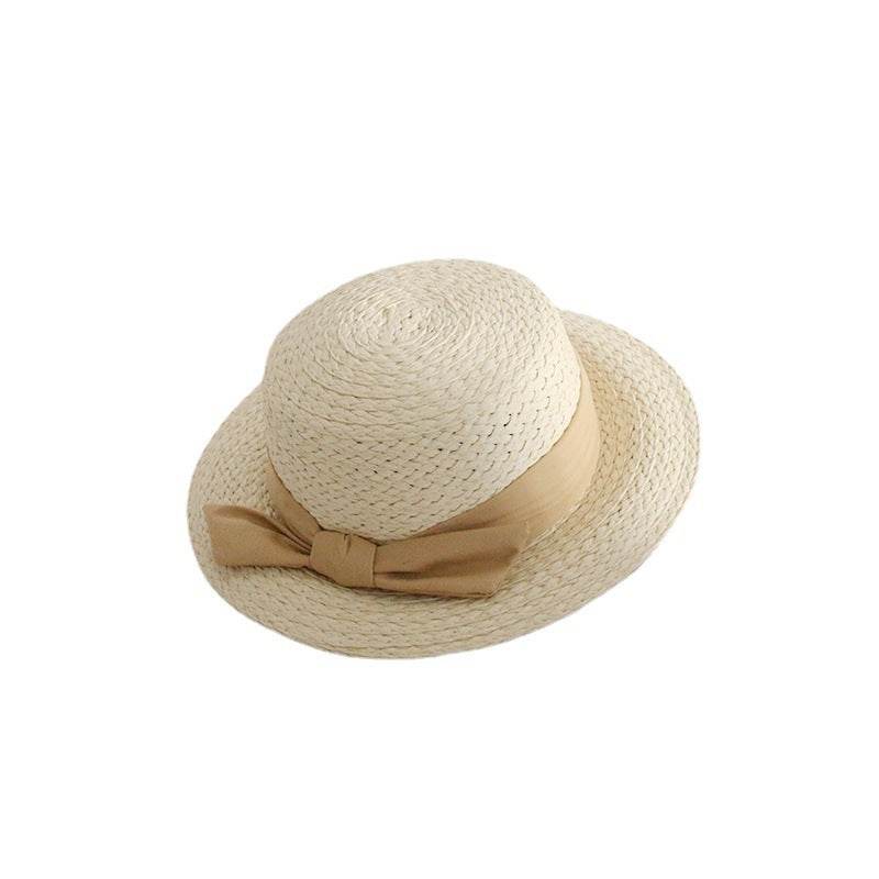Buycenter Big Brim Straw Bucket Hat with Bow - Stylish Sunshade for Women - Buy Center