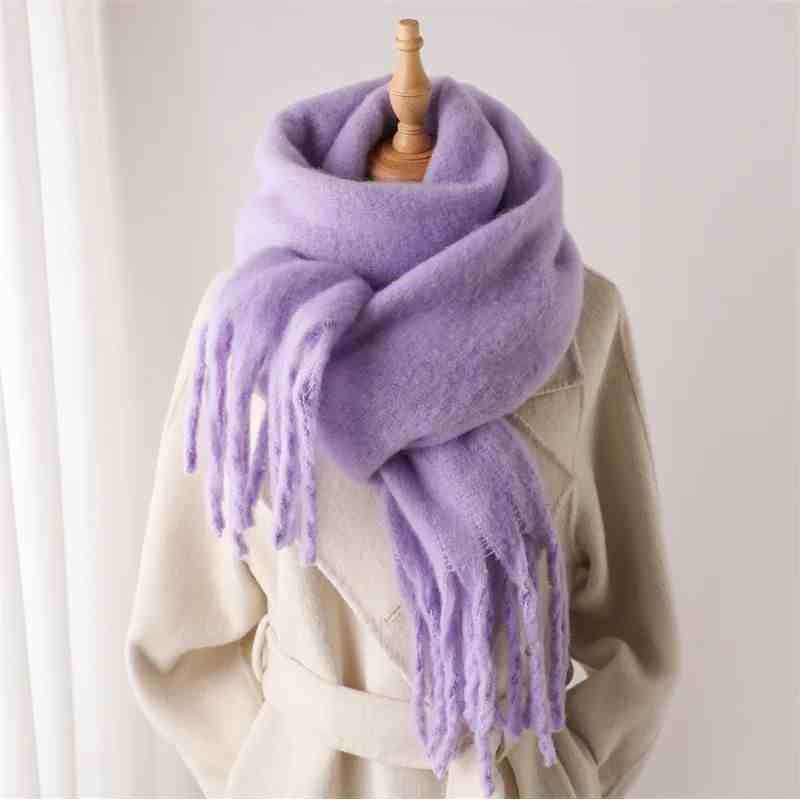 Women's Cashmere Winter Scarf - Soft Terylene Wrap for Cold Weather Style - Buy Center