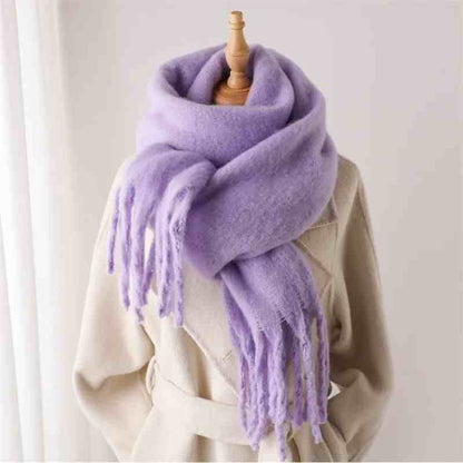 Women's Cashmere Winter Scarf - Soft Terylene Wrap for Cold Weather Style - Buy Center