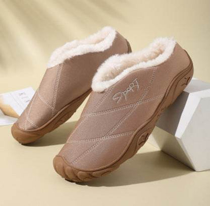 Cozy Baotou Women's Cotton Slippers - Fleece-Lined Comfort & Style - Buy Center