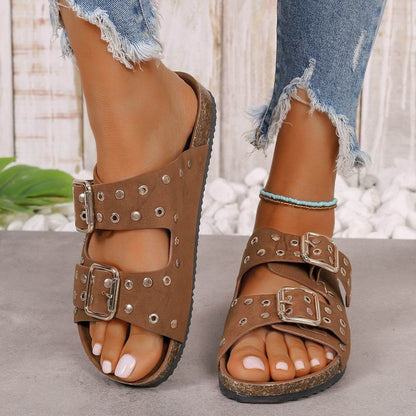 Buycenter Women's Thick-Soled Slippers - Casual Beach Shoes for Plus Size - Buy Center