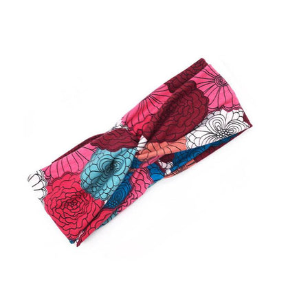Floral Cross Hair Band - Stylish Multi-Purpose Headband for Women 2025 - Buy Center