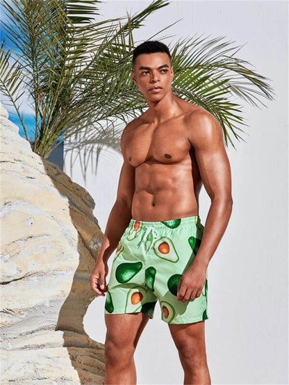 Buycenter Digital Printing Hawaiian Beach Shorts for Men - Sizes S to 6XL - Buy Center