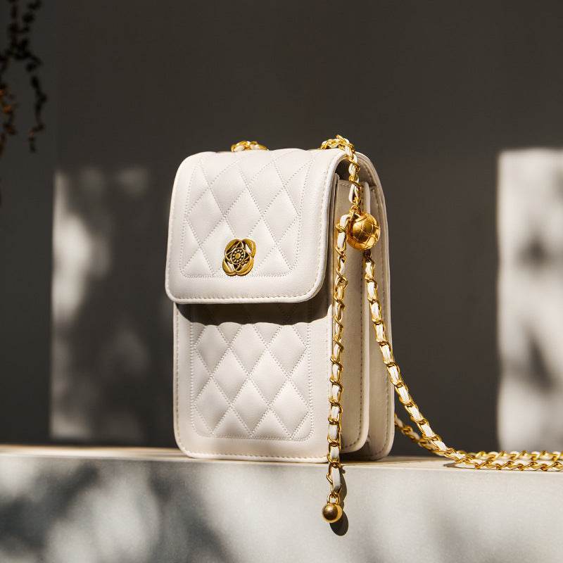 Buycenter Women's Mini Messenger Bag - Genuine Leather Fashion Pouch - Buy Center