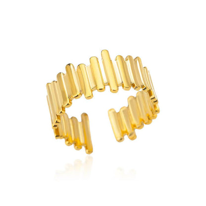 Adjustable Stainless Steel Hydraulic Ring - Stylish Geometric Design for All - Buy Center