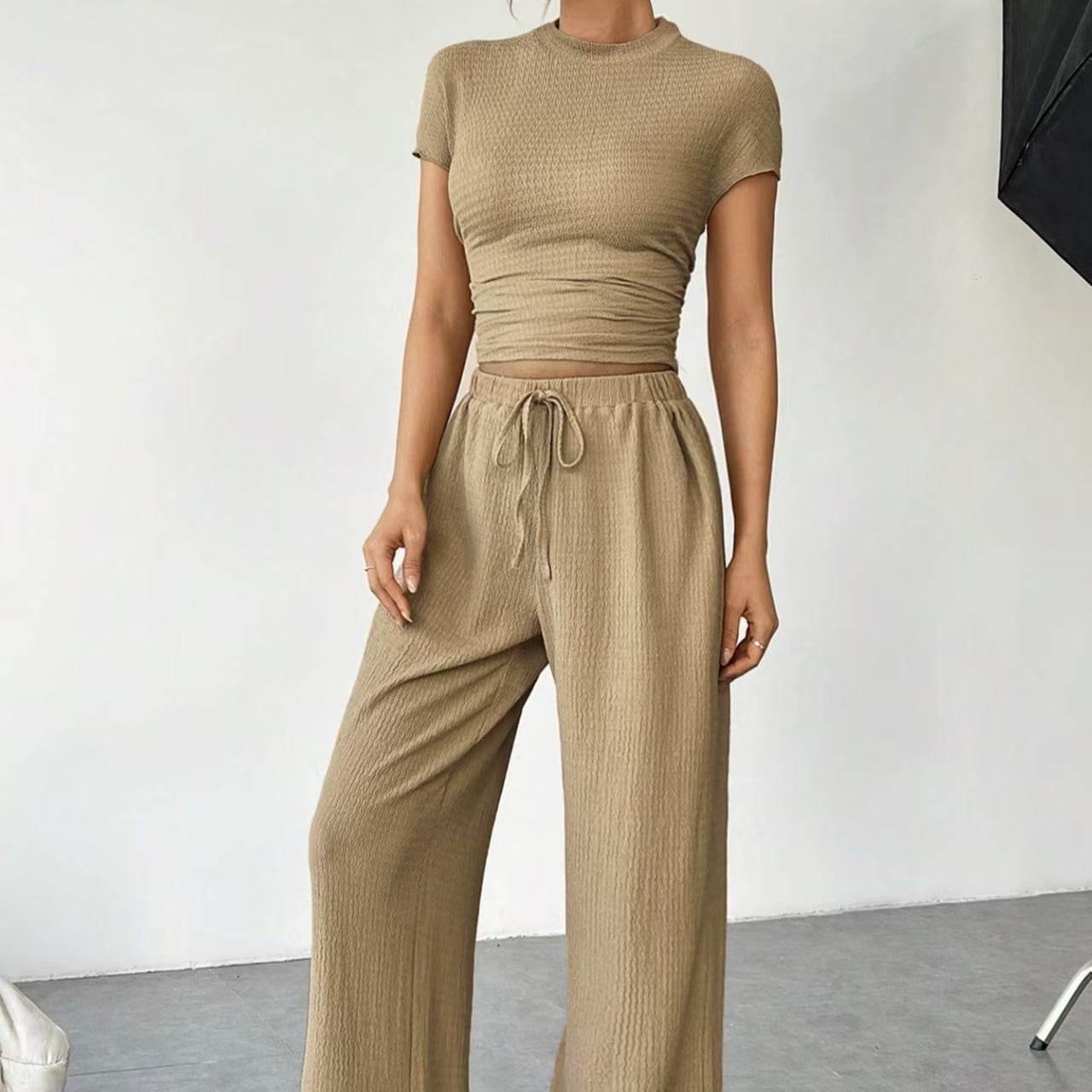 Buycenter Women's Casual Two-Piece T-Shirt & Pants Set - Summer Style - Buy Center