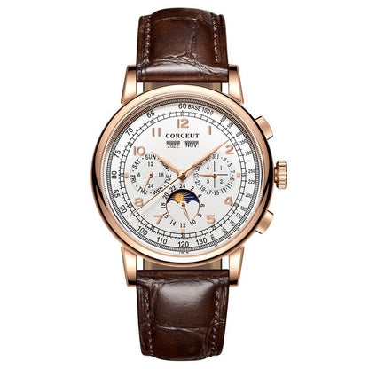 Men's Automatic Mechanical Watch - Waterproof Calendar & Stylish Design - Buy Center