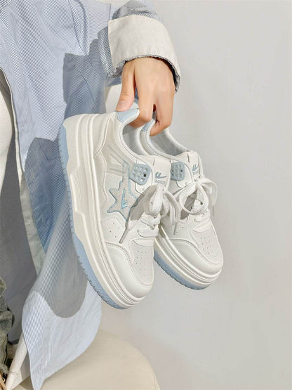 XINGX Women's White Platform Shoes - Stylish Comfort for Everyday Wear - Buy Center