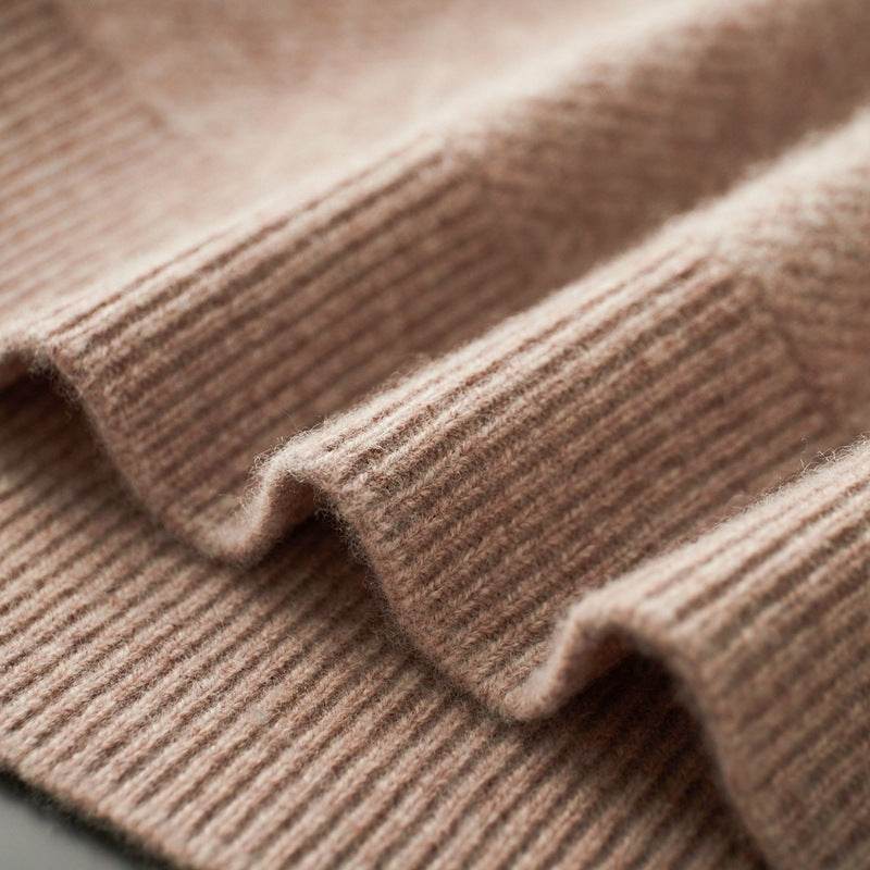 Men's Round Neck Pullover Sweater - Loose Fit Thick Wool for Comfort - Buy Center