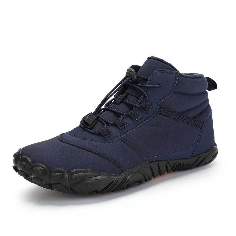 Fleece-Lined Waterproof High-Top Casual Shoes - Warm & Non-Slip Design - Buy Center
